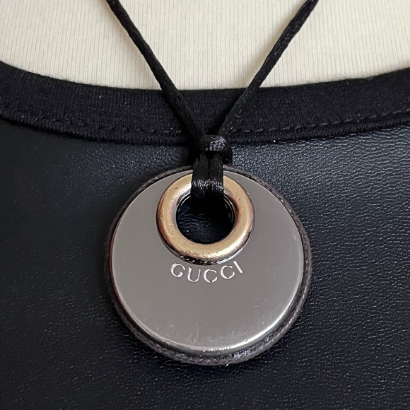 Authentic Gucci Logo Silver Charm (upcycled hardware from a Gucci handbag) - Picture 7 of 16